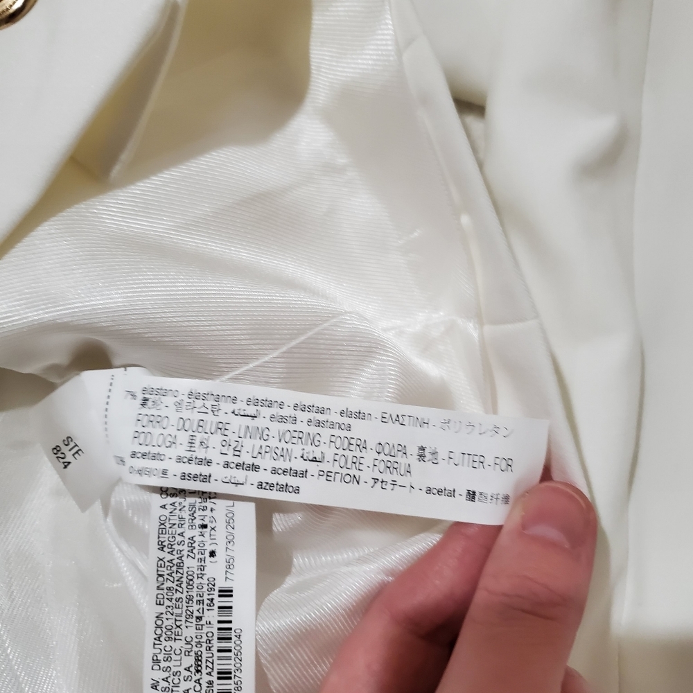 Zara Gold Button Jacket Size L - Picture 10 of 10